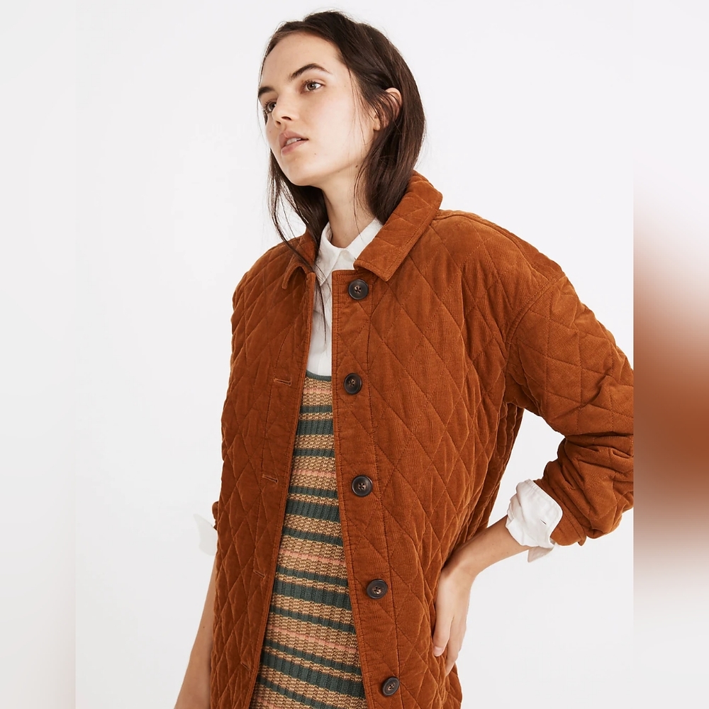 Madewell Quilted Corduroy Walton Shirt-Jacket